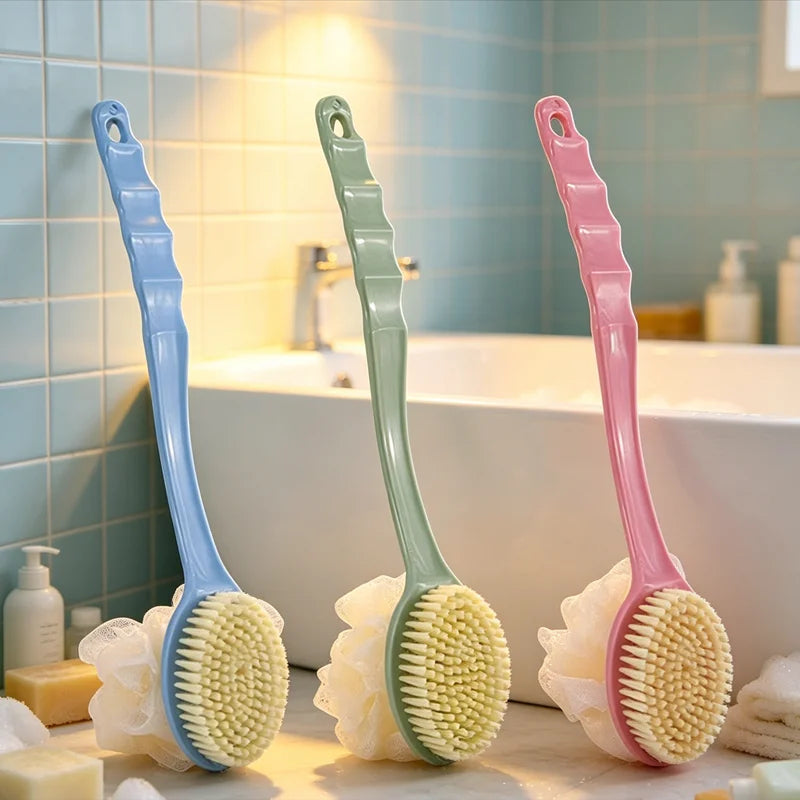 Bath Body Brush with Soft Bristles & Long Handle