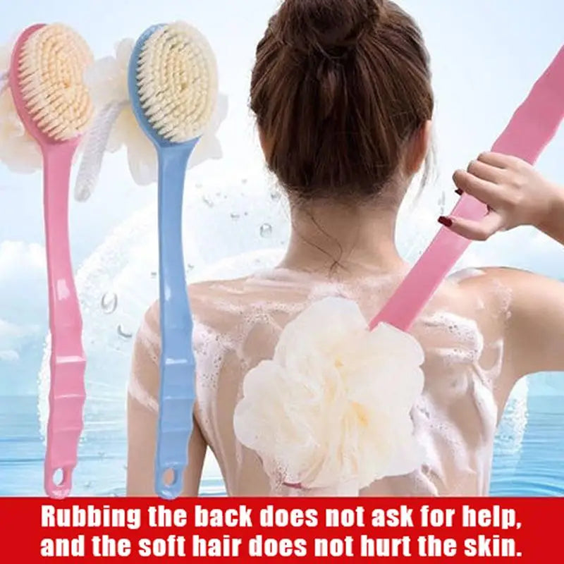 Bath Body Brush with Soft Bristles & Long Handle