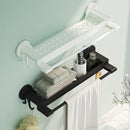 Bathroom Storage Rack Plastic Punch-free Bath Towel Rack